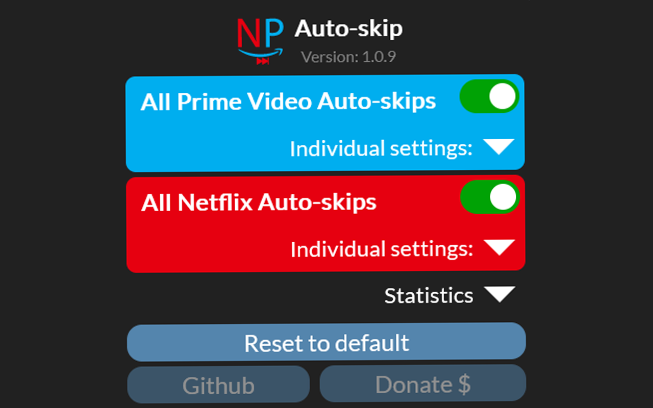 Netflix/Prime Auto-Skip Preview image 3