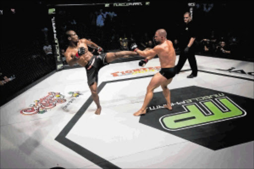 HYPED: Nigerian martial arts cage fighter Raymond Ahana says he loves mixing it up in South Africa. He faces Richards Bay-based Jason Culverwell at Carnival City's Big Top on Saturday.