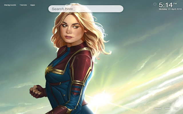 Captain Marvel HD Wallpapers New Tab