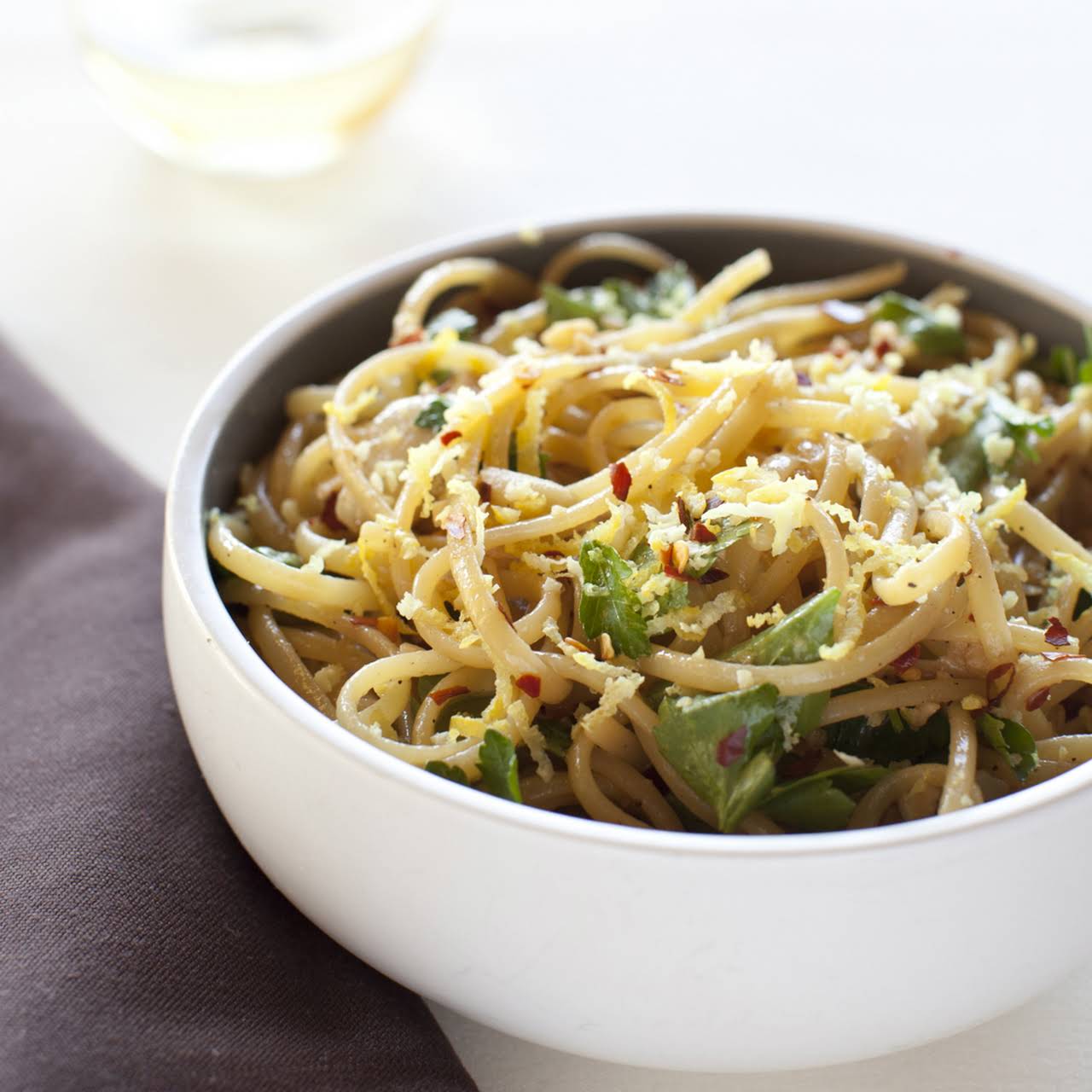 Florentina’s Lemony Aglio Olio Pasta