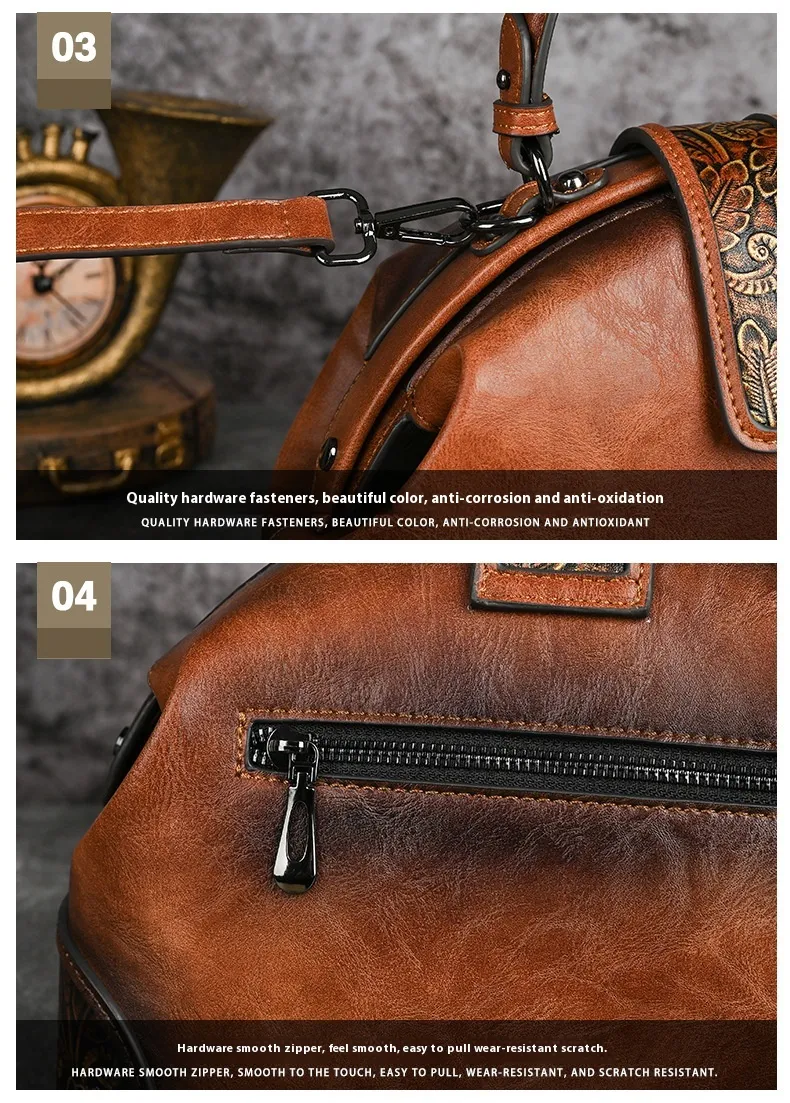 Title 13, Dames Retro Clip Tas in Nationale Stijl, Handge...
