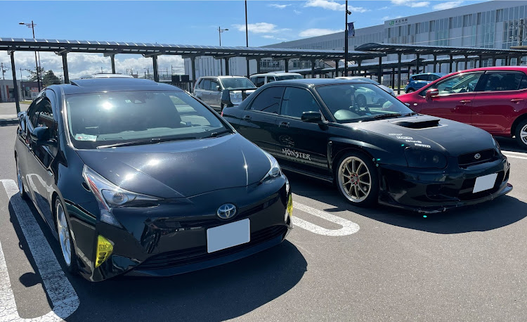 プリウスの友達とコラボ！！・プチツー・IN木古内・塩ソフト安定のうまさに関するカスタム事例の投稿画像2枚目