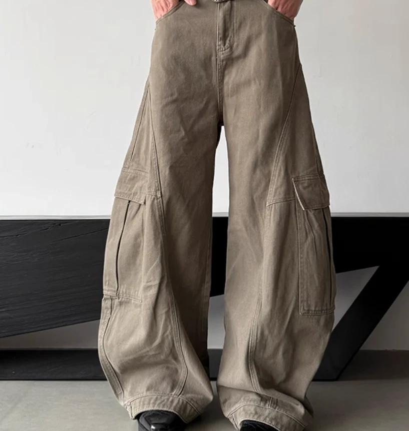 Retro Premium Large Pocket Design Cleanfit Casual Matchet Pants. Comfortable fit and stylish look. Perfect for everyday 
