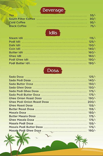 Lotus Cafe menu 