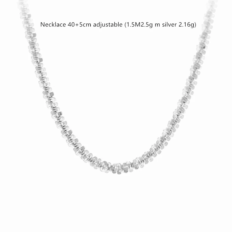Collar Brillante de Coliflor Plateada Joya única para eventos especiales Diseño elegante y sofisticado Disfruta su brillo sutil.