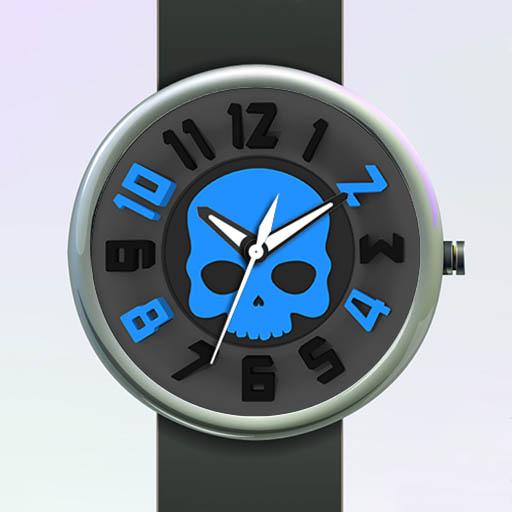 Blue skeleton Watch Face