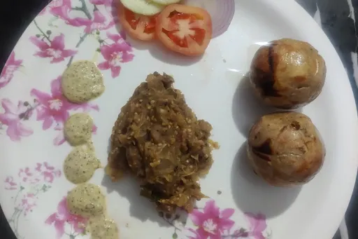 Litti Chokha (With Ghee)