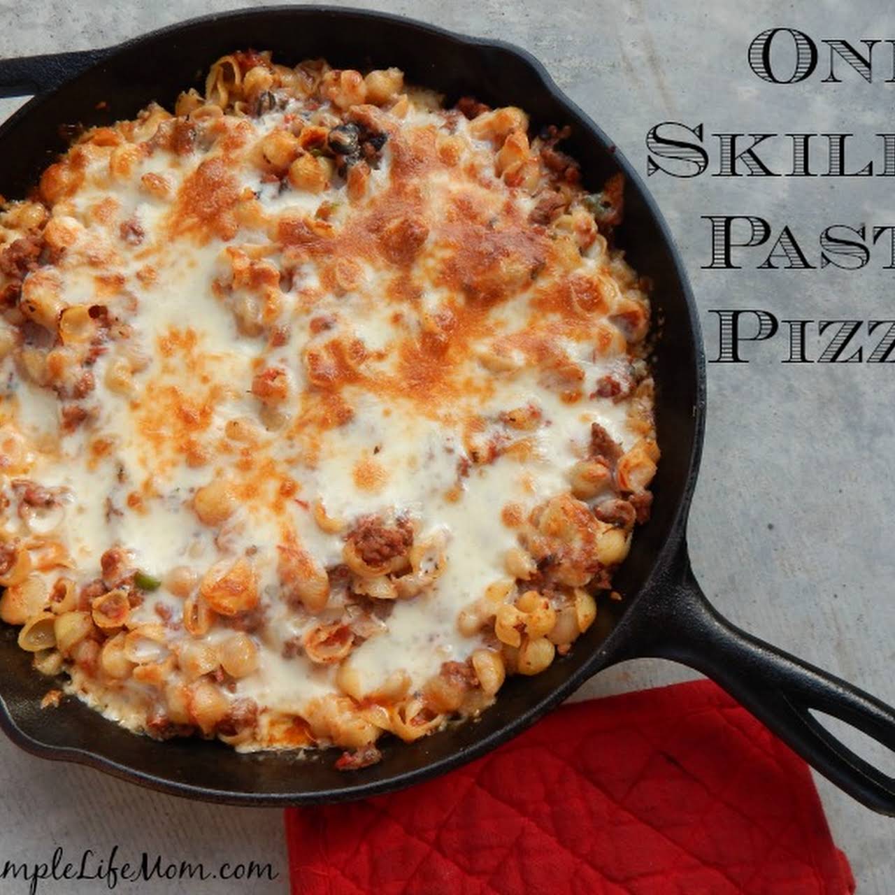 One Skillet Pasta Pizza