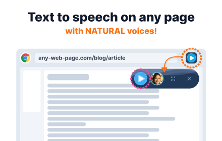 Readvox - Natural voice text to speech AI small promo image