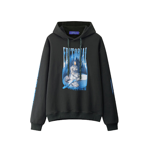 Title 10, Desperate Knight Print Mens Short Hoodie