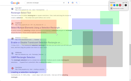 Selection Rectangle Highlighting