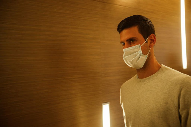 Serbian tennis player Novak Djokovic arrives to receive the "Honorary citizen of the city of Budva" award, ten days after being deported from Australia after the country's Federal Court upheld a government decision to cancel his visa to play in the Australian Open, in Budva, Montenegro, January 28, 2022.