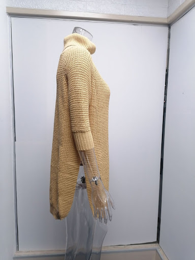 Title 19, Womens Pullover Solid Color Knit Turtleneck Sw...