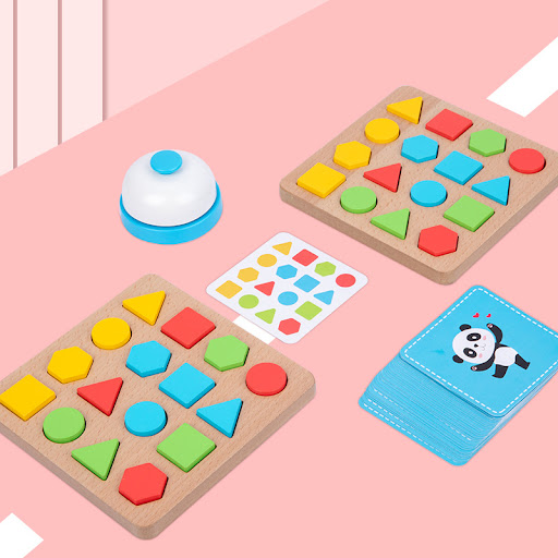 Title 5, Geometric Shape Building Block Battle Game. Bui...
