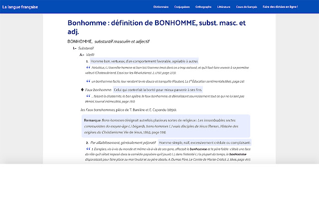 Dictionnaire : définitions mots français logo