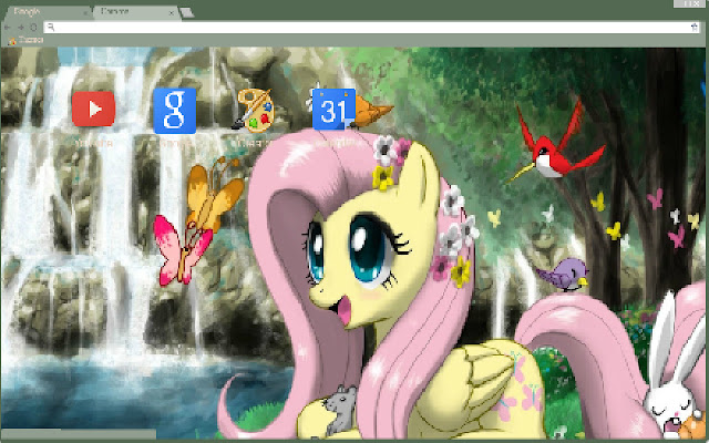 My Little Pony - Fluttershy chrome extension