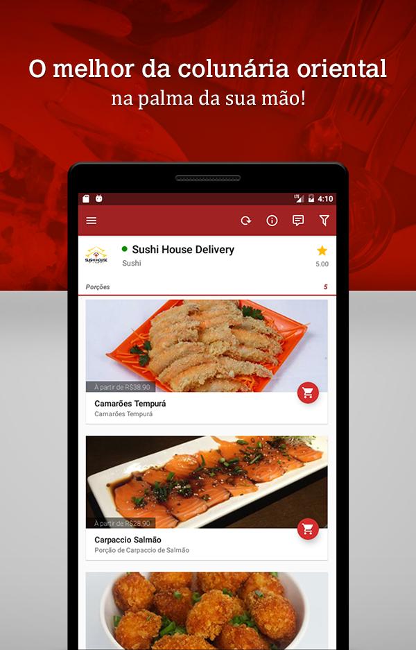 Sushi House Delivery Brasilia Screen 2