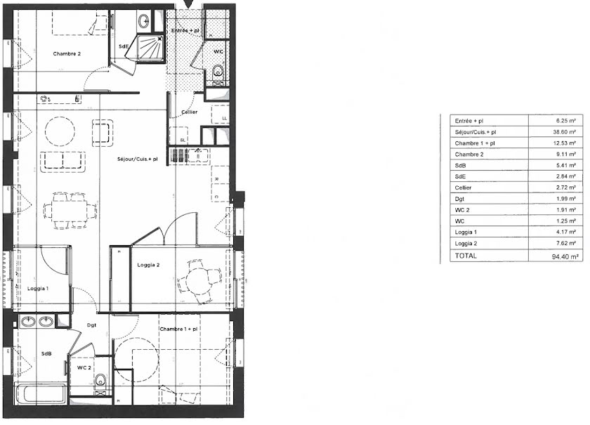 Vente appartement 4 pièces 94 m² à Saint-Malo (35400), 477 000 €