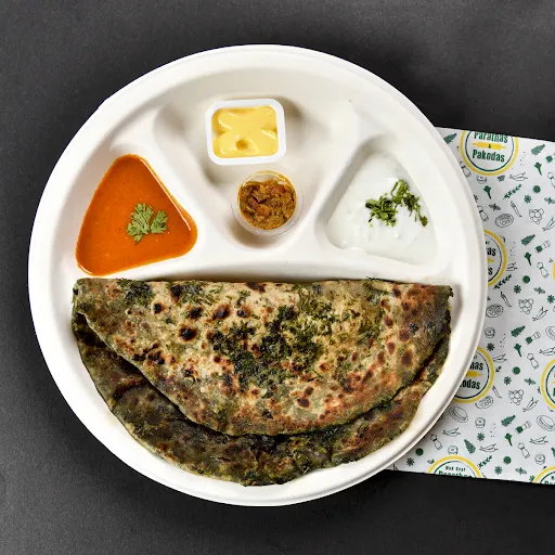 Palak Paratha Meal