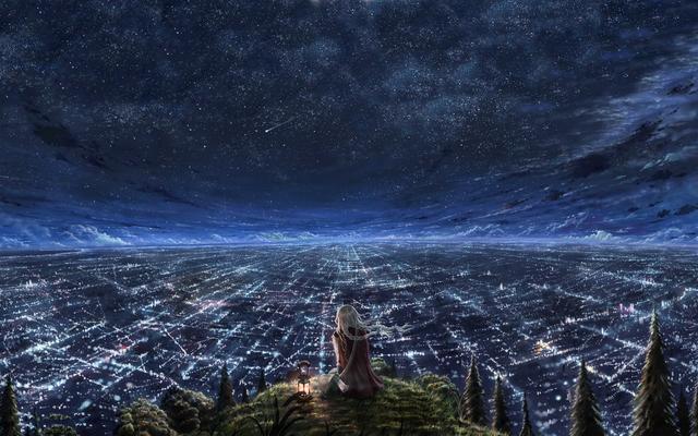 Desktop Wallpaper Anime Landscape Painting Ni