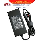 Sạc Laptop Acer 19.5V - 9.23A; 5.5X1.7Mm, Predator 15 G9 - 591 G9 - 592 Predator 17 G5 - 793 G9 - 791 G9 - 792 Triton 700 Pt715 - 51