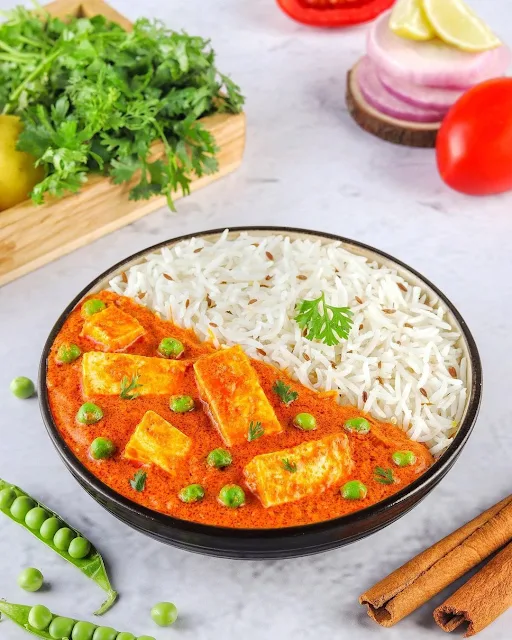 Matar Paneer Rice