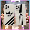 Ốp Lưng Iphone Adidas Chống Sốc Cạnh Viền Vuông Silicon Trong Suốt Mềm Dẻo Cho 6/6S/7/8/X/Xs/11/12/13/14 Pro Plus Max