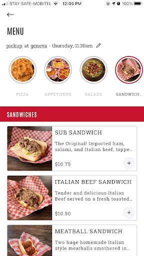 Screenshot New Aurelio's Pizza