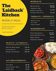 The Laidback Kitchen menu 1