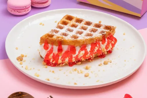 Cheesy Strawberry Waffle