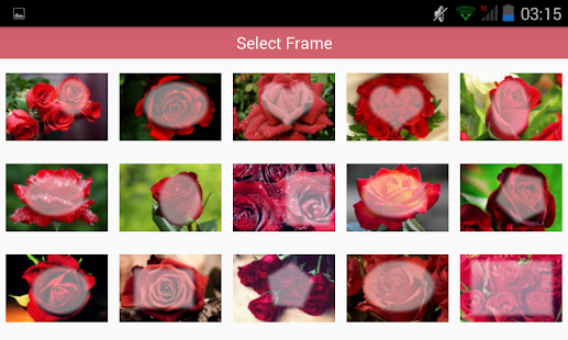 How to get red rose frame transparent 1.0 apk for bluestacks