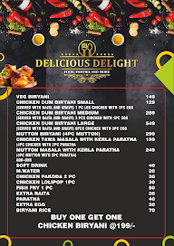 Delicious Delight menu 1