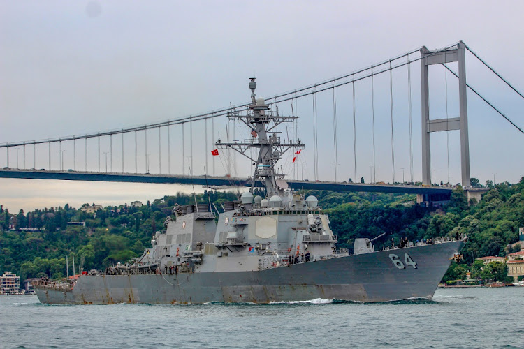 The Pentagon said the destroyer USS Carney was operating in the northern Red Sea on Thursday when it brought down the projectiles and there were no injuries. File photo.