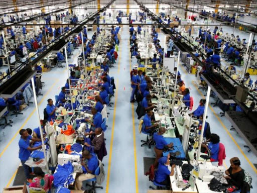 Workers prepare men's underwear at the Hela intimates export processing zone limited factory in Athi River, July 27, 2017. /REUTERS