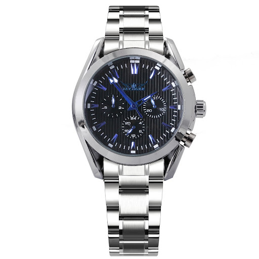 Title 4, Mens Automatic Steel Band Mechanical Watch wit...