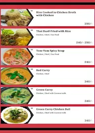 Lan Thai menu 1