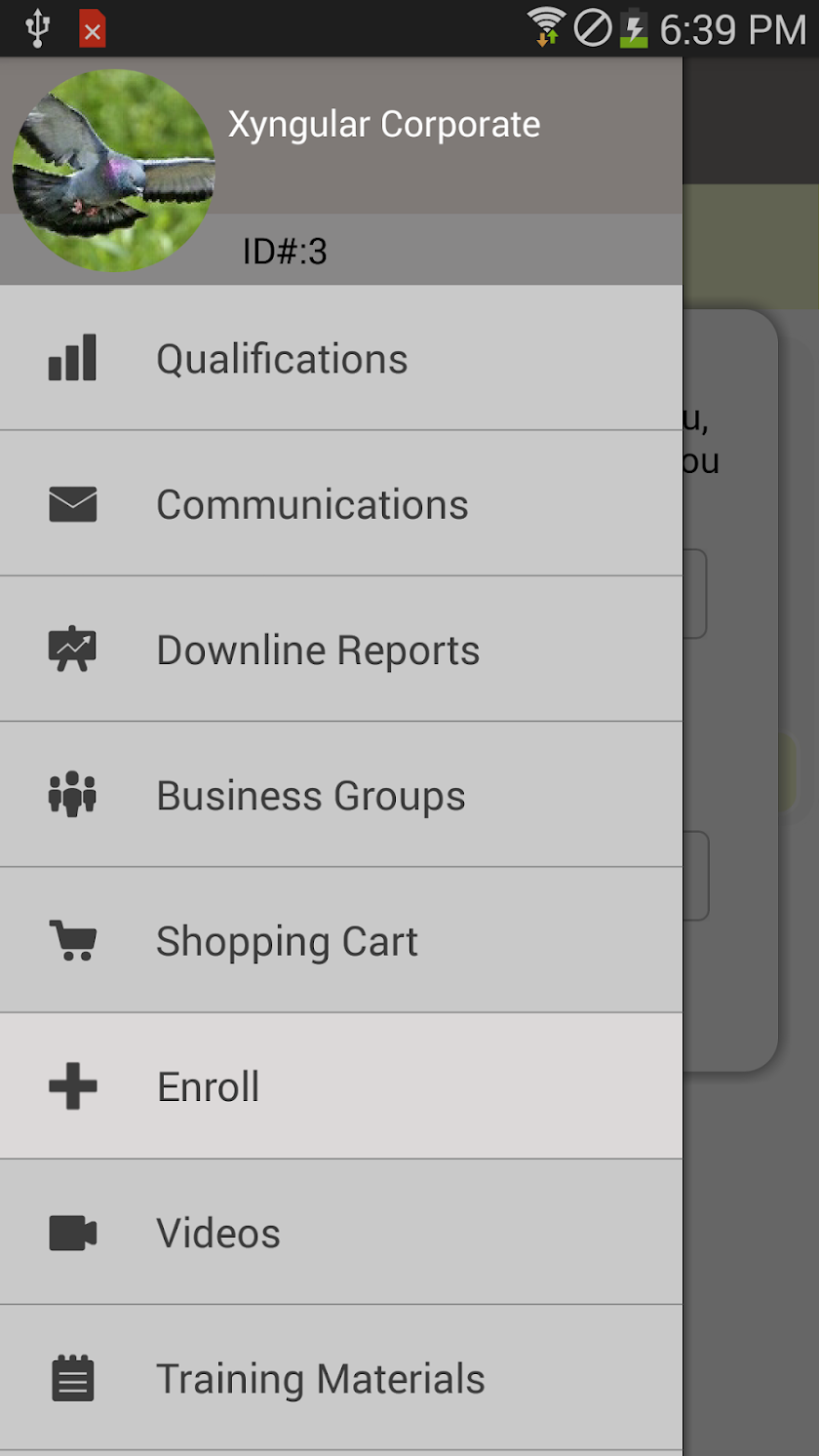 Xyngular Back Office Screen 2