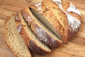 100% Whole Wheat Free-Form Artisan Bread