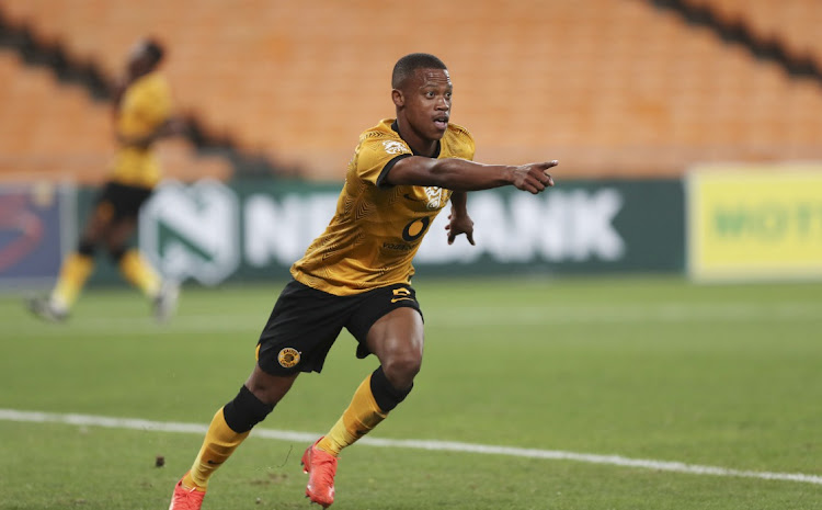 Ashley Du Preez of Kaizer Chiefs celebrates his winning goal in the Nedbank Cup last 16 match against Casric Stars at FNB Stadium on March 12 2023. Picture: GAVIN BARKER/ BACKPAGEPIX