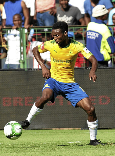 Downs' Themba Zwane will be coach Pitso Mosimane's trump card against Wydad Casablanca at Lucas Moripe Stadium. /Veli Nhlapo