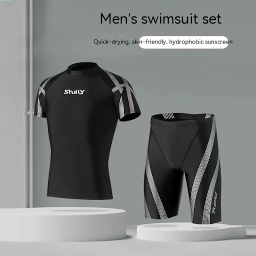 Title 2, Fashion Split Swimsuit Mens Suit Comfort and S...