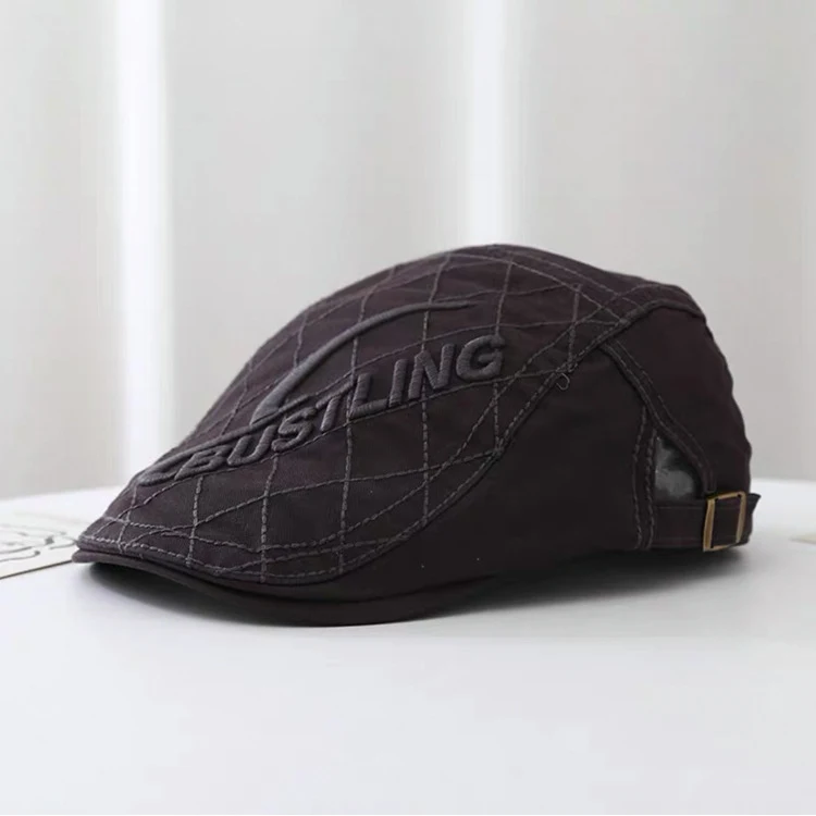 Retro Advance Hut Japanischer Stil Schlichtes Retro Design Künstler Hut Umgedreht Tragbare Entenschnabelmütze für einen klassischen Look