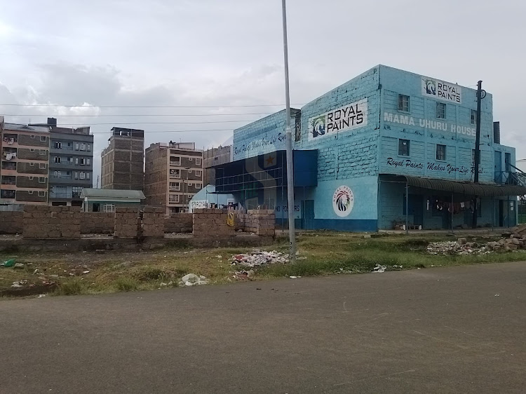 The two storey house before it was demolished