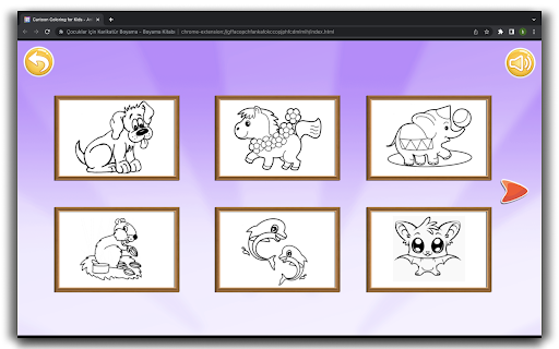 Cartoon Coloring Book Game