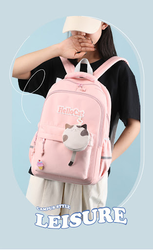 Title 5, Childlike cute backpack for primary and seconda...