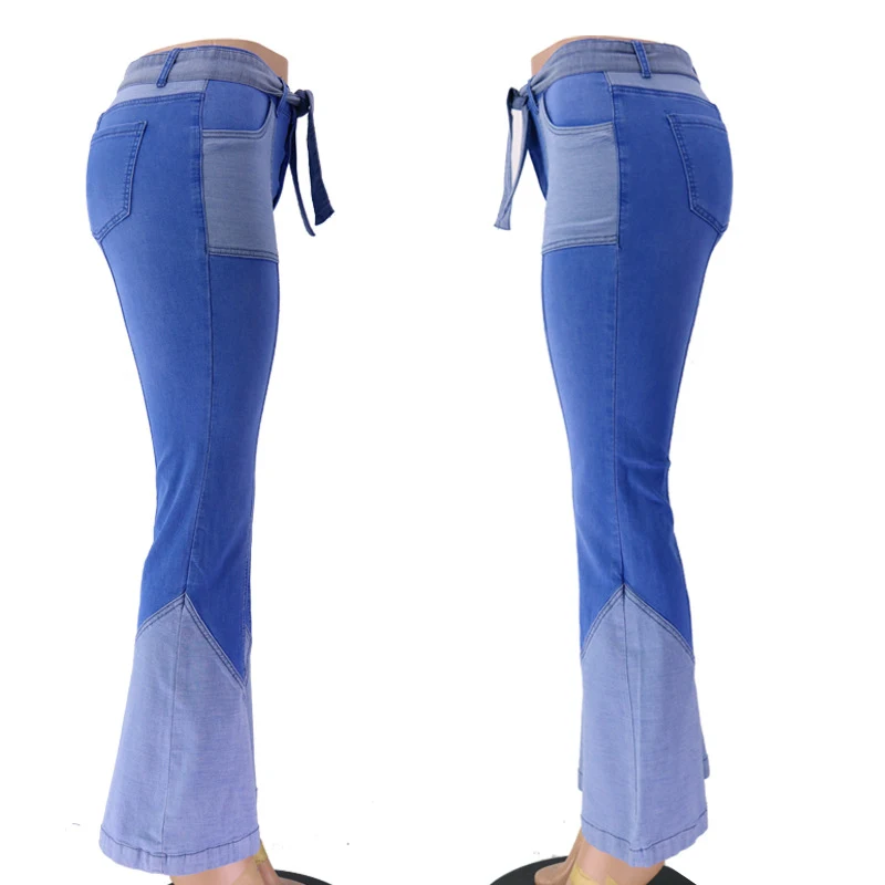 Title 4, Damen Denim Schlaghosen im europäischen und ame...
