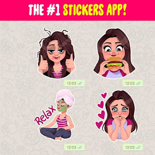 Stickers Wallpaper For Girls 1.0.0 APK + Мод (Unlimited money) за Android