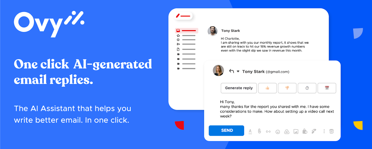 Ovy.ai | One click AI-generated email replies Preview image 2