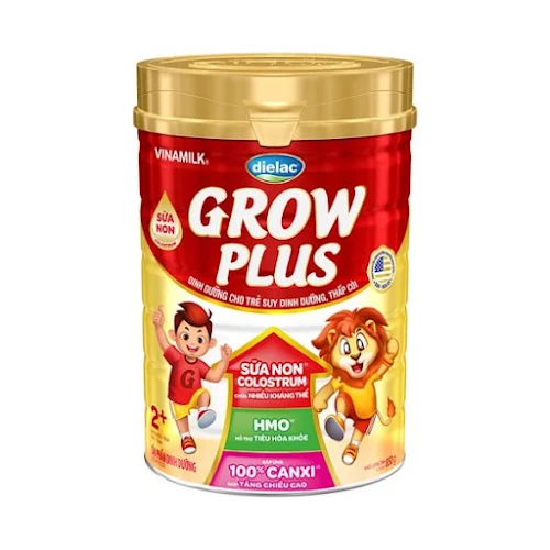 Sữa bột Dielac Grow Plus 2 - lon 850g (cho trẻ từ 2 - 10 tuổi)