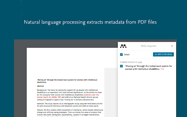 Mendeley Web Importer Preview image 6